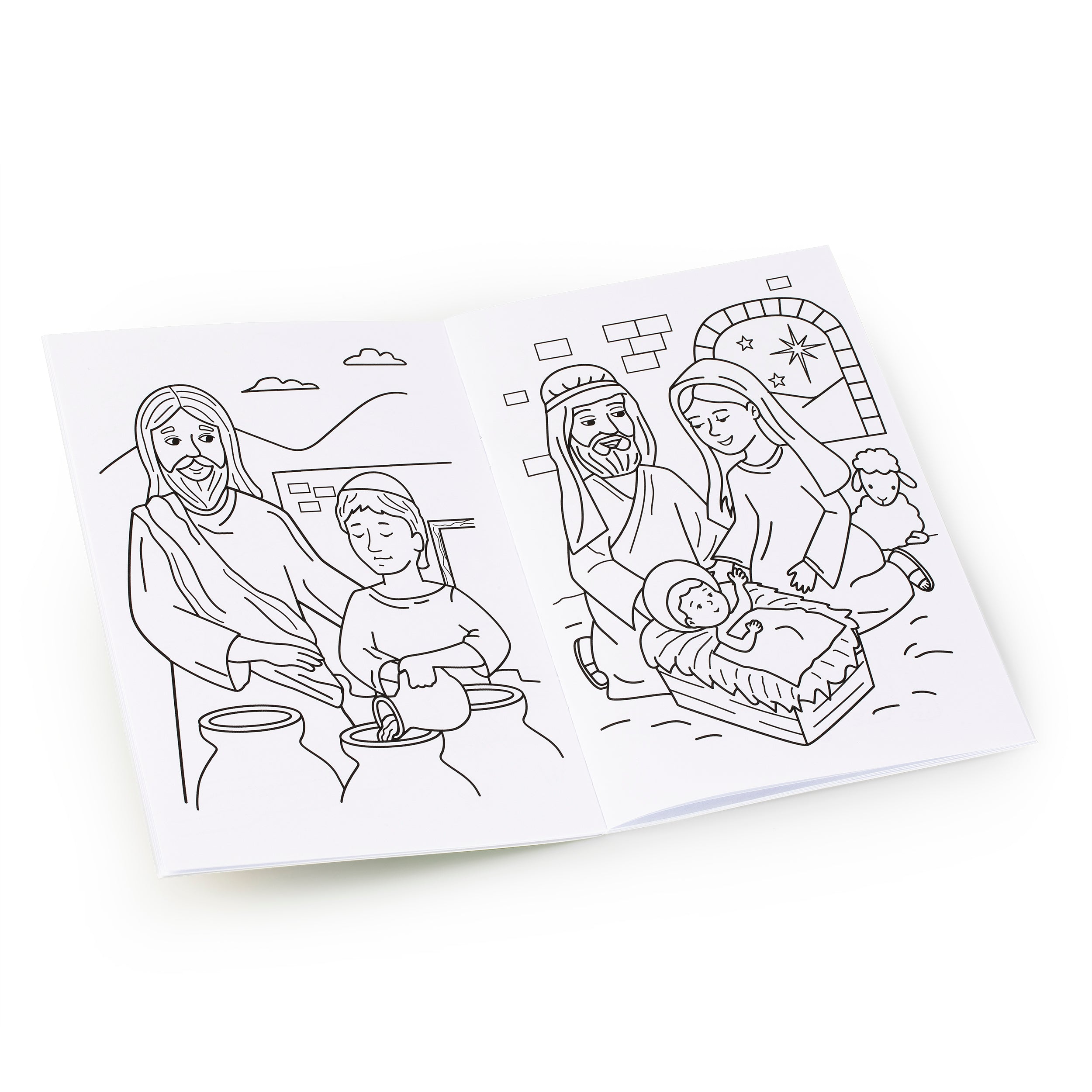 Coloring Books - My Bible Story  - 50 Designs (10 Pack) - $0.95 Each