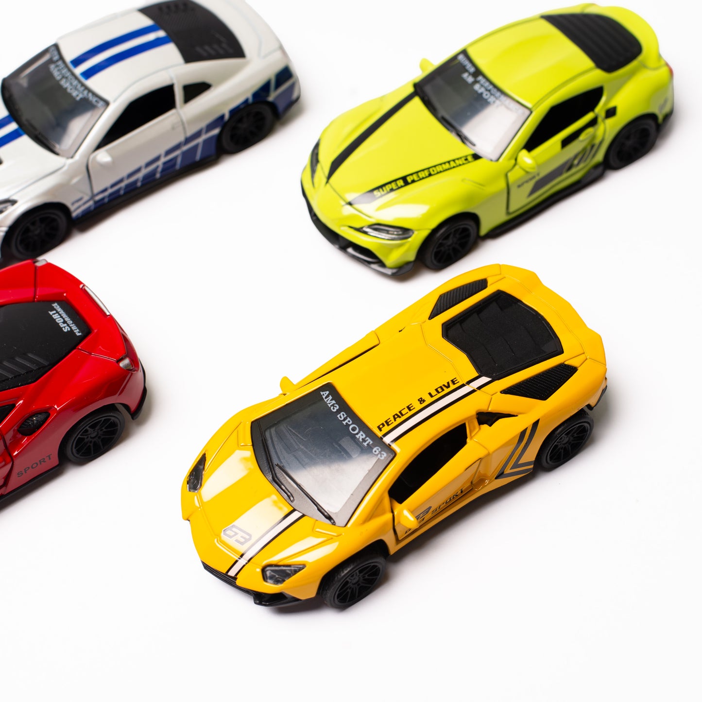 Aluminum Toy Cars Pullback, High Quality Metal - Larger Than Hot Wheels (6 Pack) - $2.33 Each