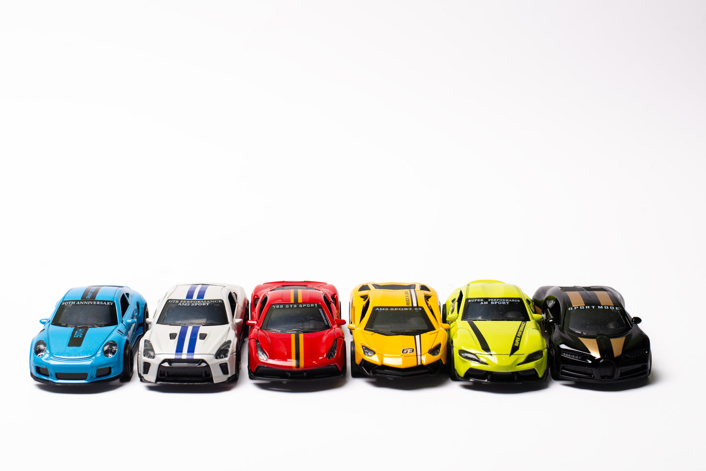 Aluminum Toy Cars Pullback, High Quality Metal - Larger Than Hot Wheels (6 Pack) - $2.33 Each