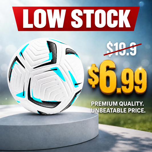Premium Shoebox Bundle - Upgraded, Durable Soccer Ball With Pump! Match Grade (5 Pack) - $6.99 Each