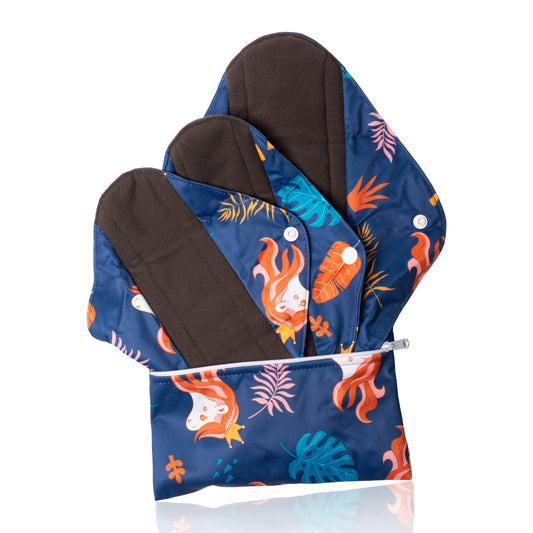 Reusable Sanitary Pad Set (5 Pack) Absorbent and Compact, Essential Hygiene!