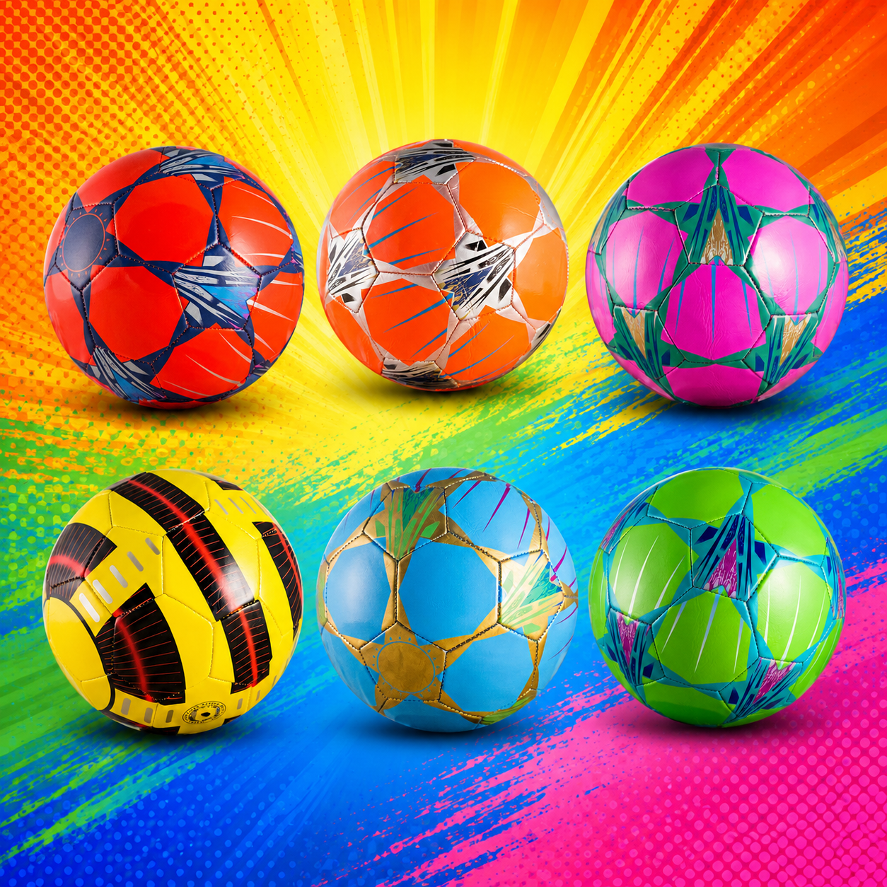 Western Star Soccer Ball (10 Pack) WITHOUT PUMP - Assorted Colors, Size 5 - $4.99 Each