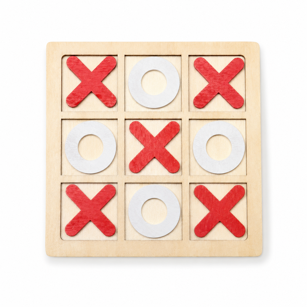 Tic Tac Toe Board (20 Pack) - Multiple Colors - Classic Wood Game - $0.50 Each (Est. In Stock 9/15)