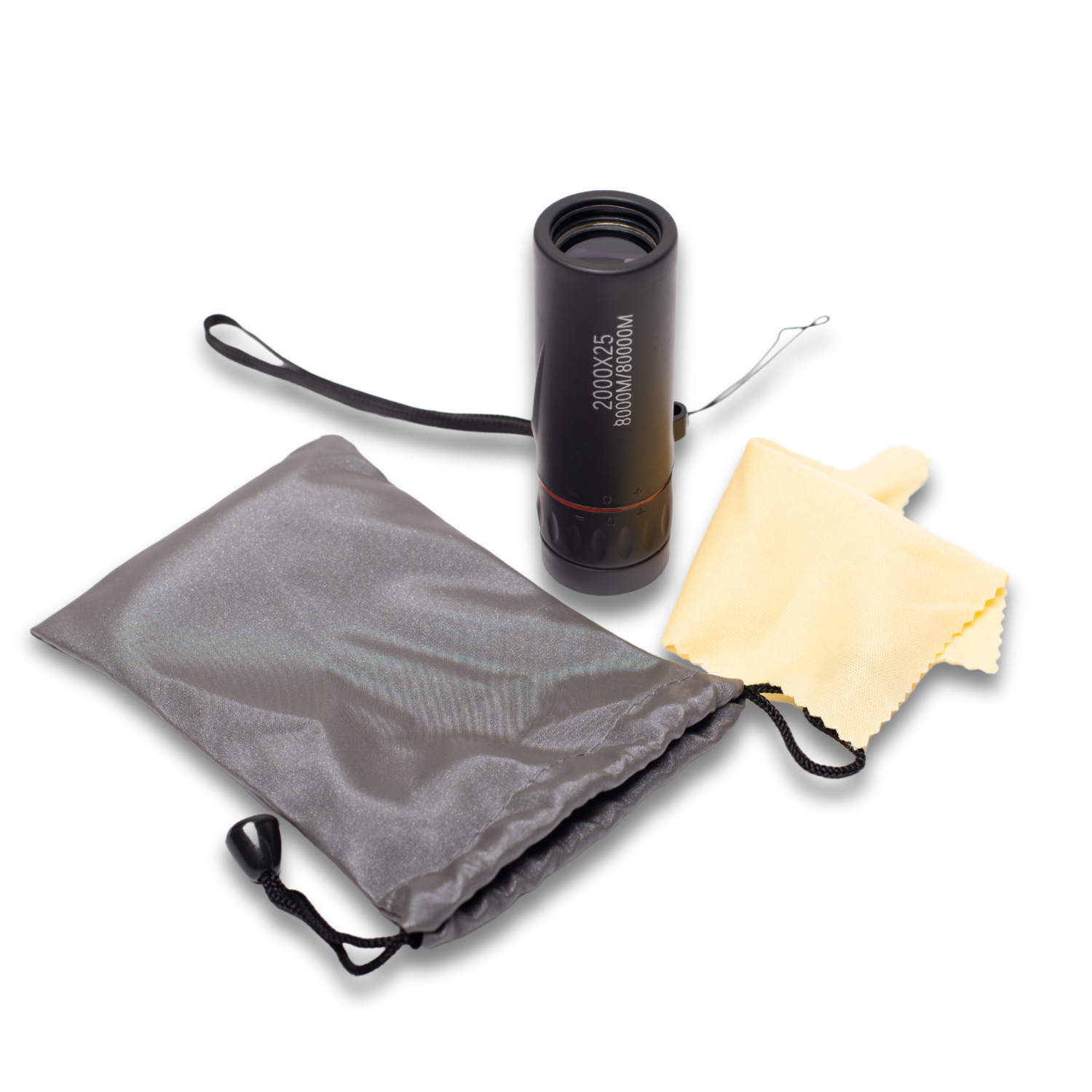 Monocular (10-Pack) - With Carrying Case, Wrist Strap, and Cleaning Cloth