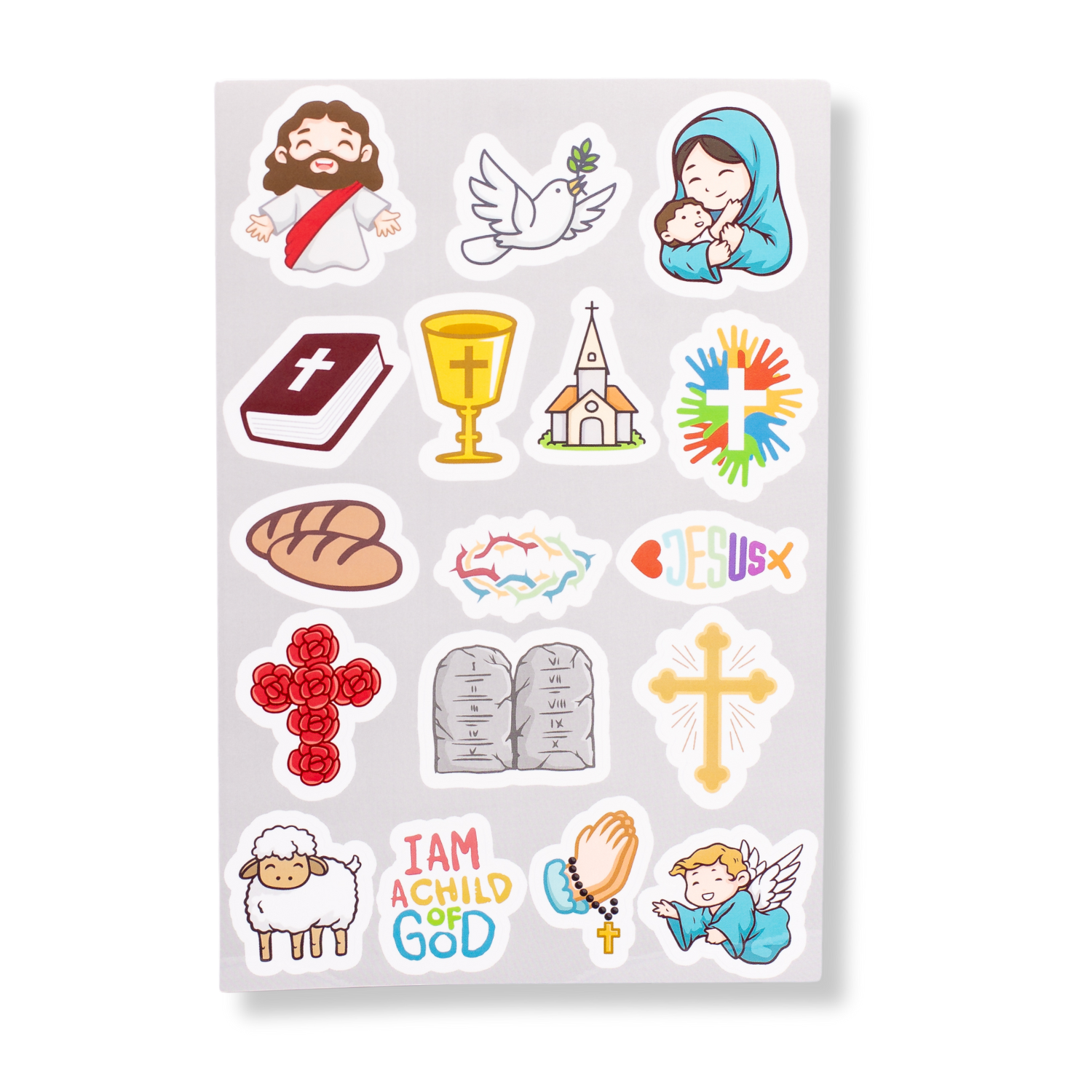 My Bible Stickers (20 Pack) - 17 Original Designs, High-Quality Glossy Print