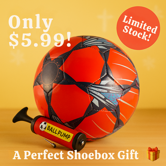 Christmas Shoebox Bundles - Soccer & Pump & Needle - Size 4 & 5 - $5.99 Each