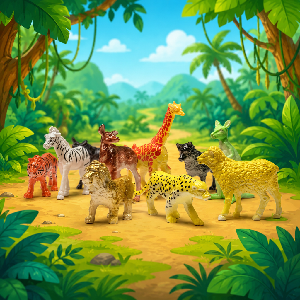 Noah's Animal Friends - Set of 12 Mixed Mini Animals (5 Sets) - $1.99 Per Set