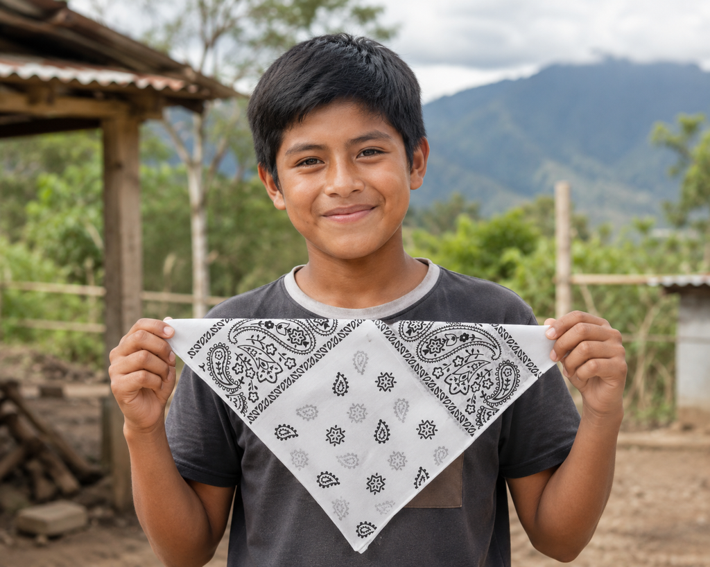 Classic Bandana (60 Pack) Full-Size, 21x21 Inches, White - $0.42 Each