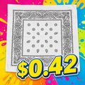 Classic Bandana (60 Pack) Full-Size, 21x21 Inches, White - $0.42 Each