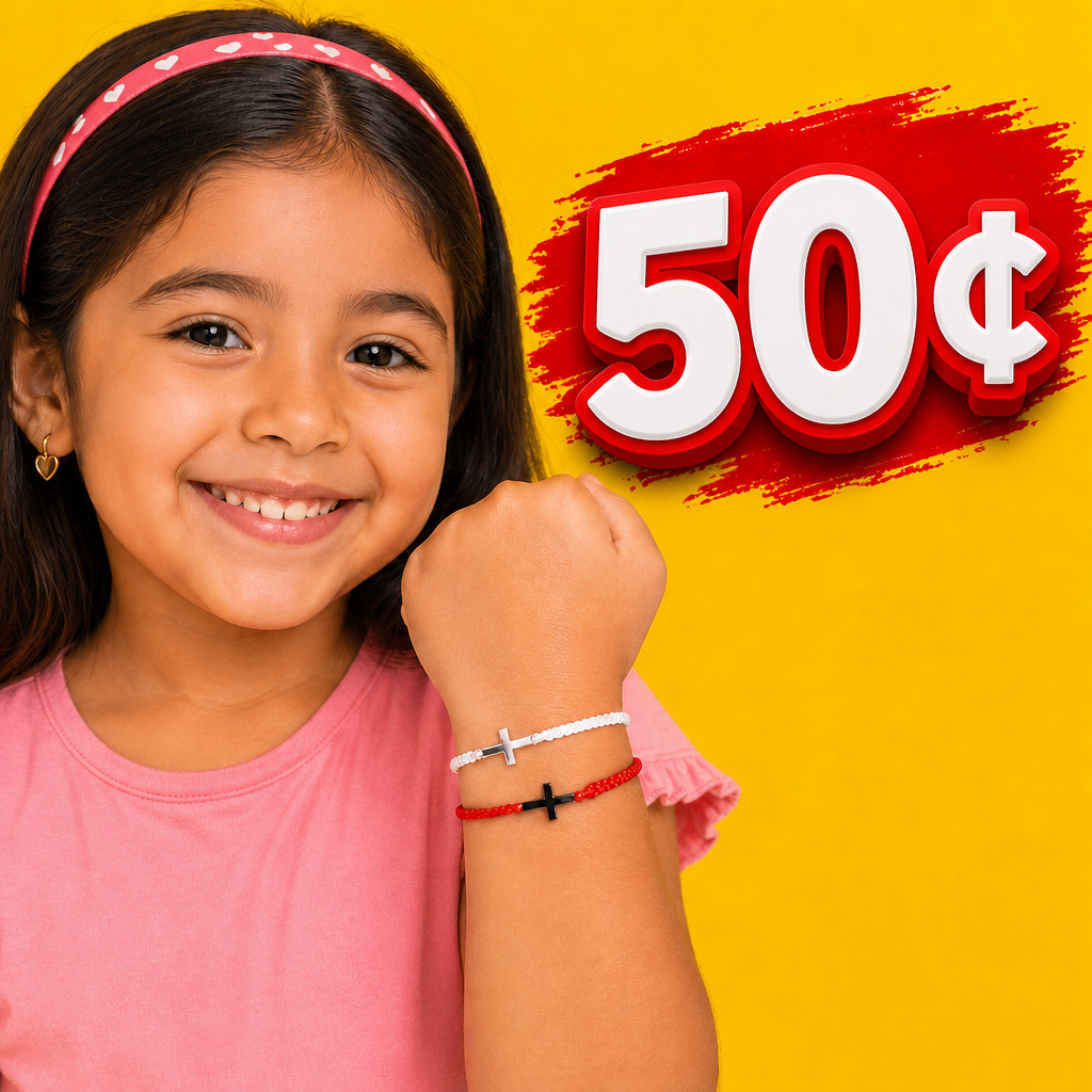 Cross Bracelet (10 Pack) - Adjustable, Multiple Colors- 50¢ Each