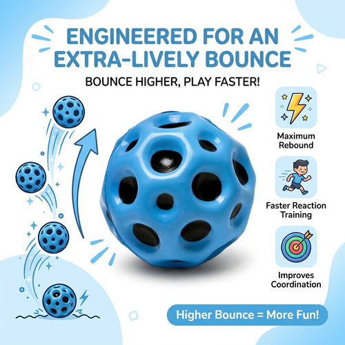 Super Bounce Asteroid Balls  – Colorful High-Bounce Balls for Kids (10 Pack) - 59¢