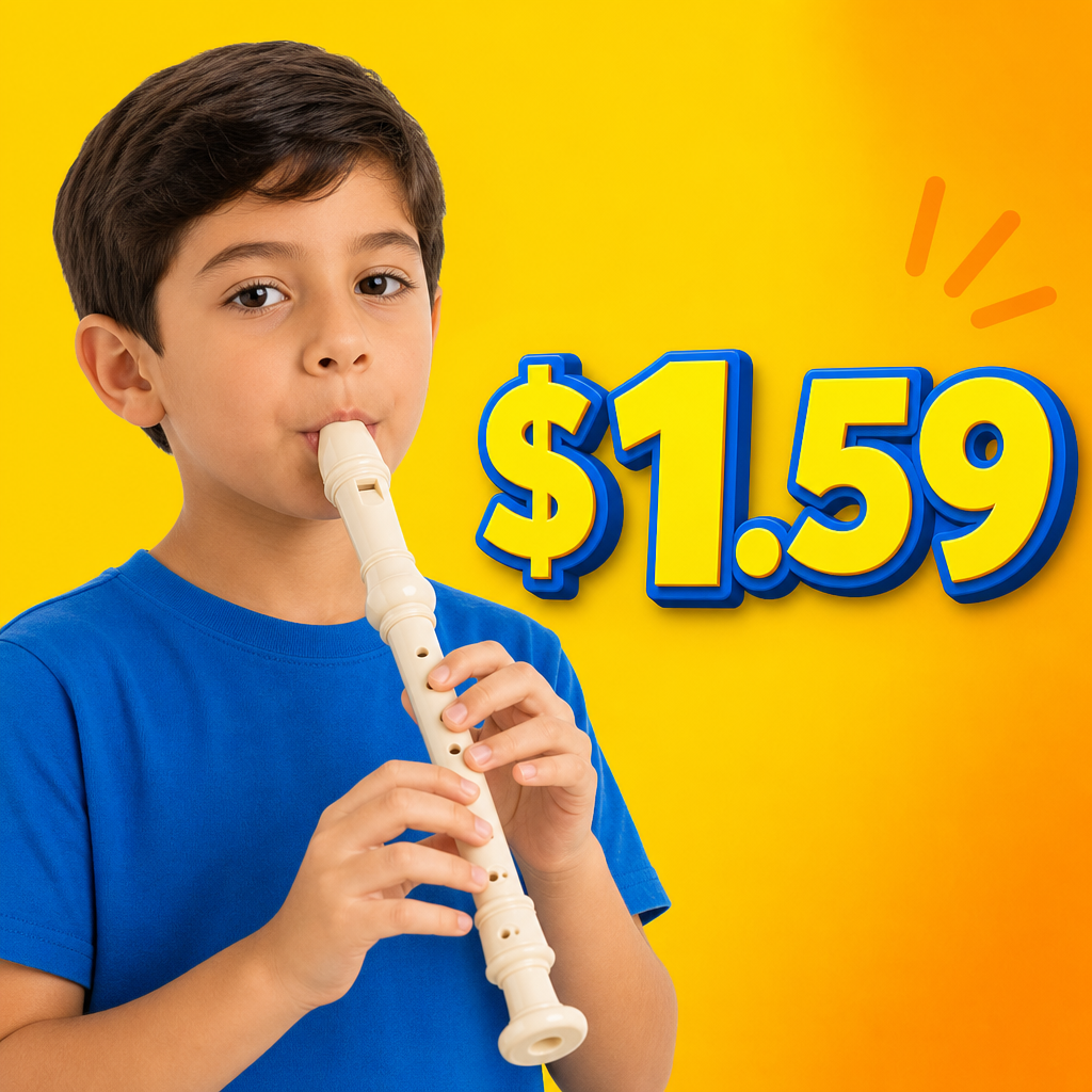 Recorders with Cleaning Rod & Finger Chart - 3 Piece - (5 Pack) - $1.59 Each