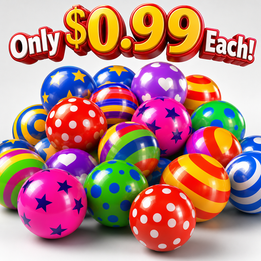 Super Light Play Balls 9" (10 Pack) - Bouncing Soft Balls Ages 2-6 - $0.99 Each (ESTIMATED RESTOCK 10/20)
