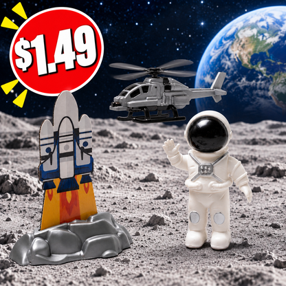 NASA Astronaut Play Set (12 Pack) 3-Piece Set - Official Toy $1.49 Per Set
