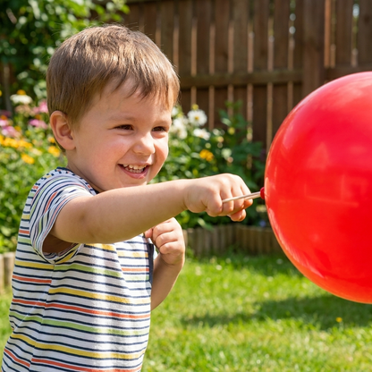 Punch Balloons (64 Pack) Assorted Colors in Each Pack, Deflated - 25¢ Each