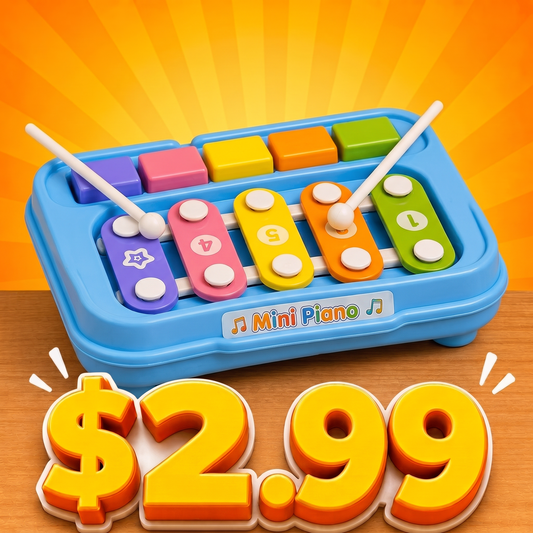 2-in-1 Mini Piano & Xylophone (10 Pack) - $2.99 Each