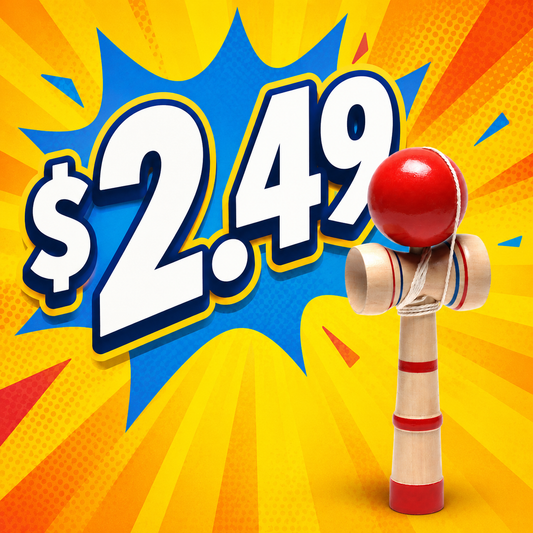 Ball and Cup Toy (5 Pack) Kendama - Quality Wooden Toy - $2.49 Each