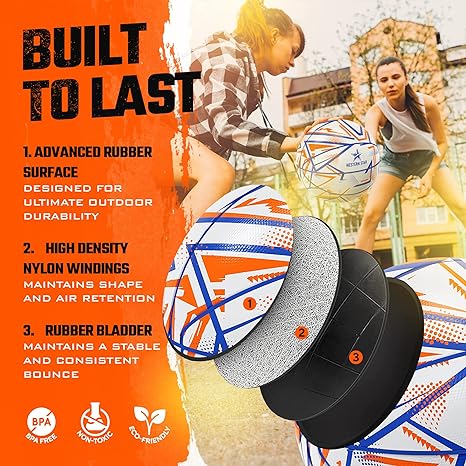 Rubber Basketball Official Size 29.5" - 5 Team Colors