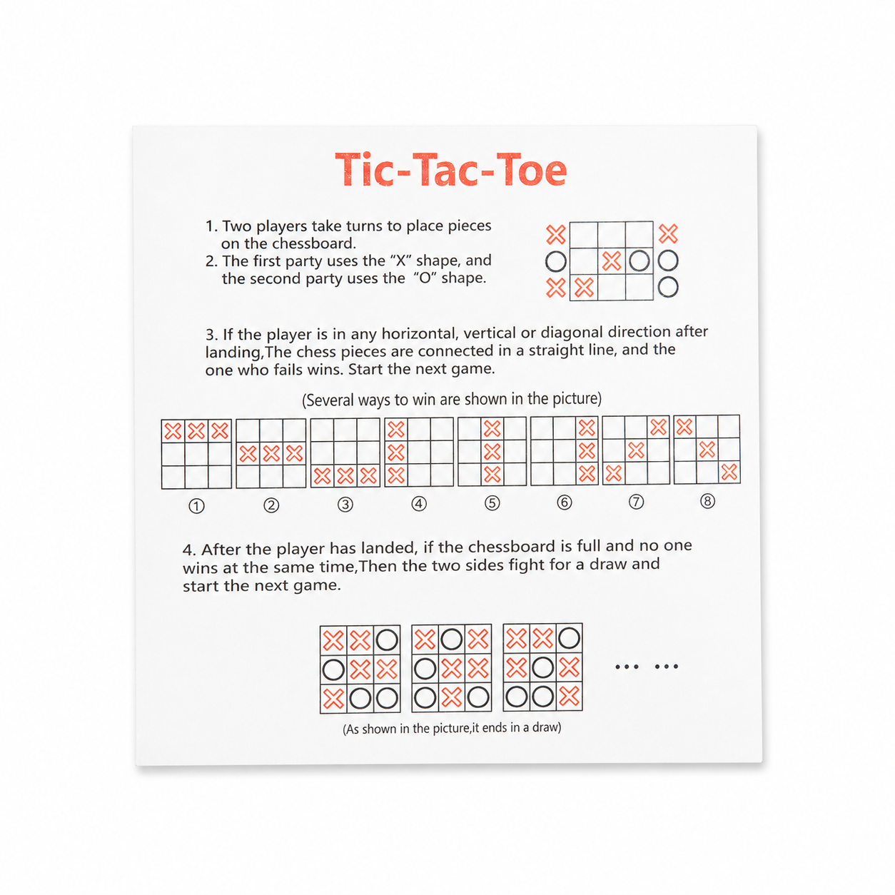 Tic Tac Toe Board (20 Pack) - Multiple Colors - Classic Wood Game - $0.50 Each (Est. In Stock 9/15)