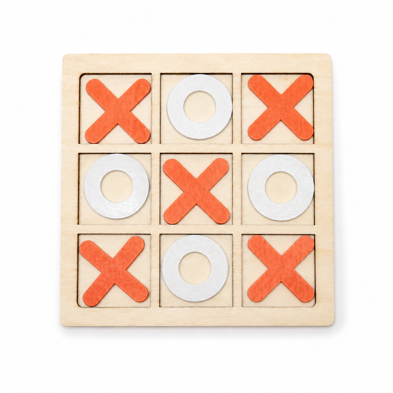 Tic Tac Toe Board (20 Pack) - Multiple Colors - Classic Wood Game - $0.50 Each (Est. In Stock 9/15)