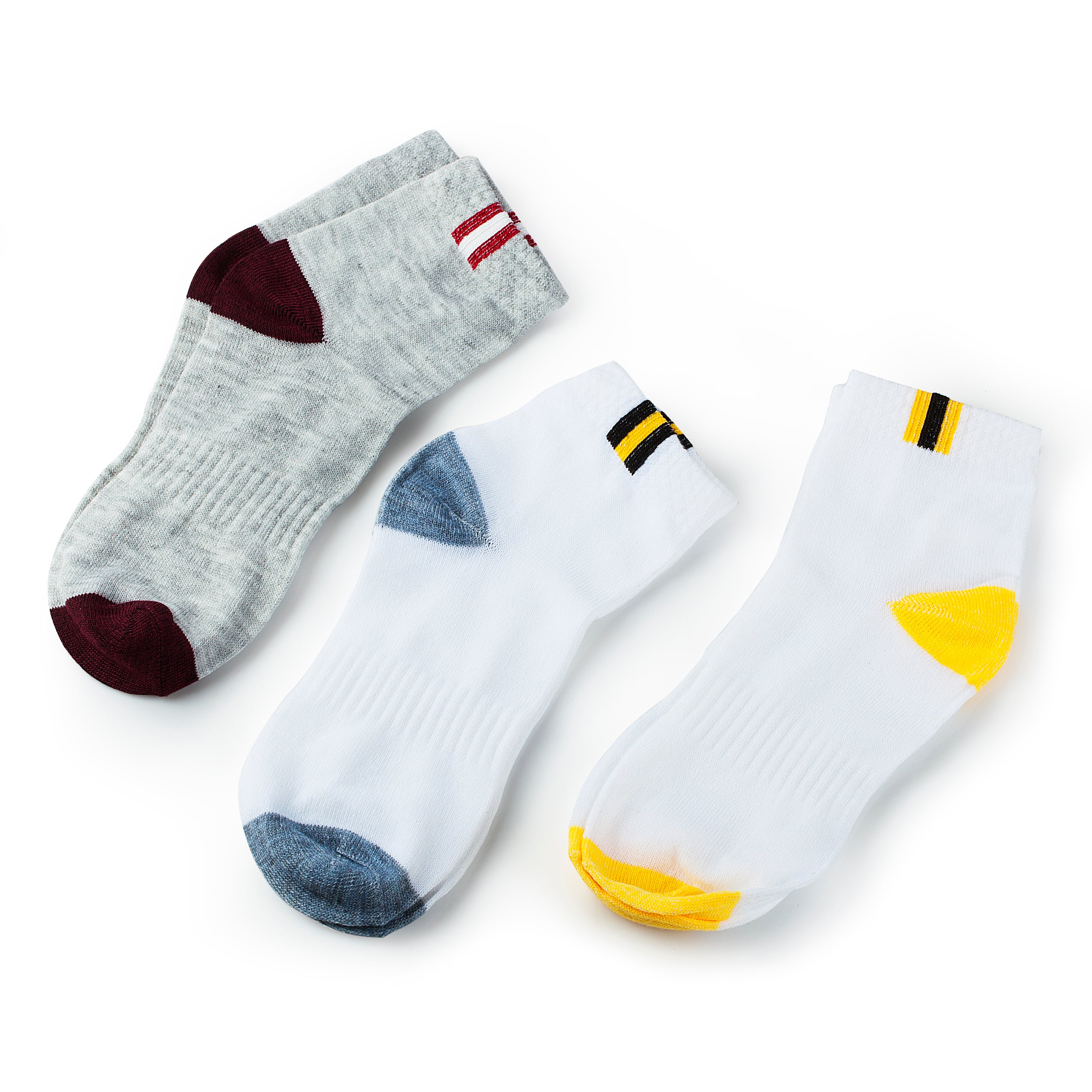 Socks - Kid's Size 4-8 Multi-Pack Polyester/Cotton Socks (10 Pairs)
