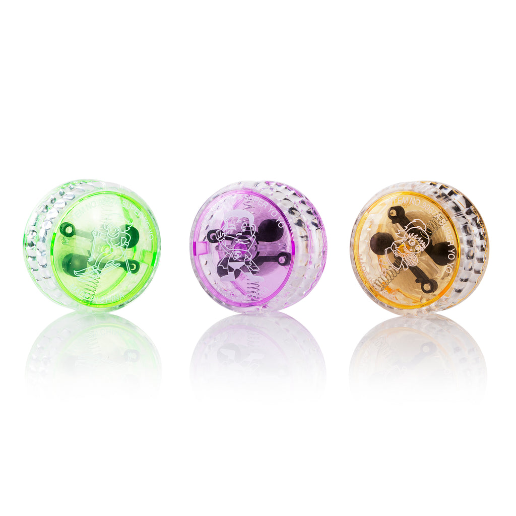 Yo-Yo's - Neon Multiple Colored Light Up (10 Pack) — Western