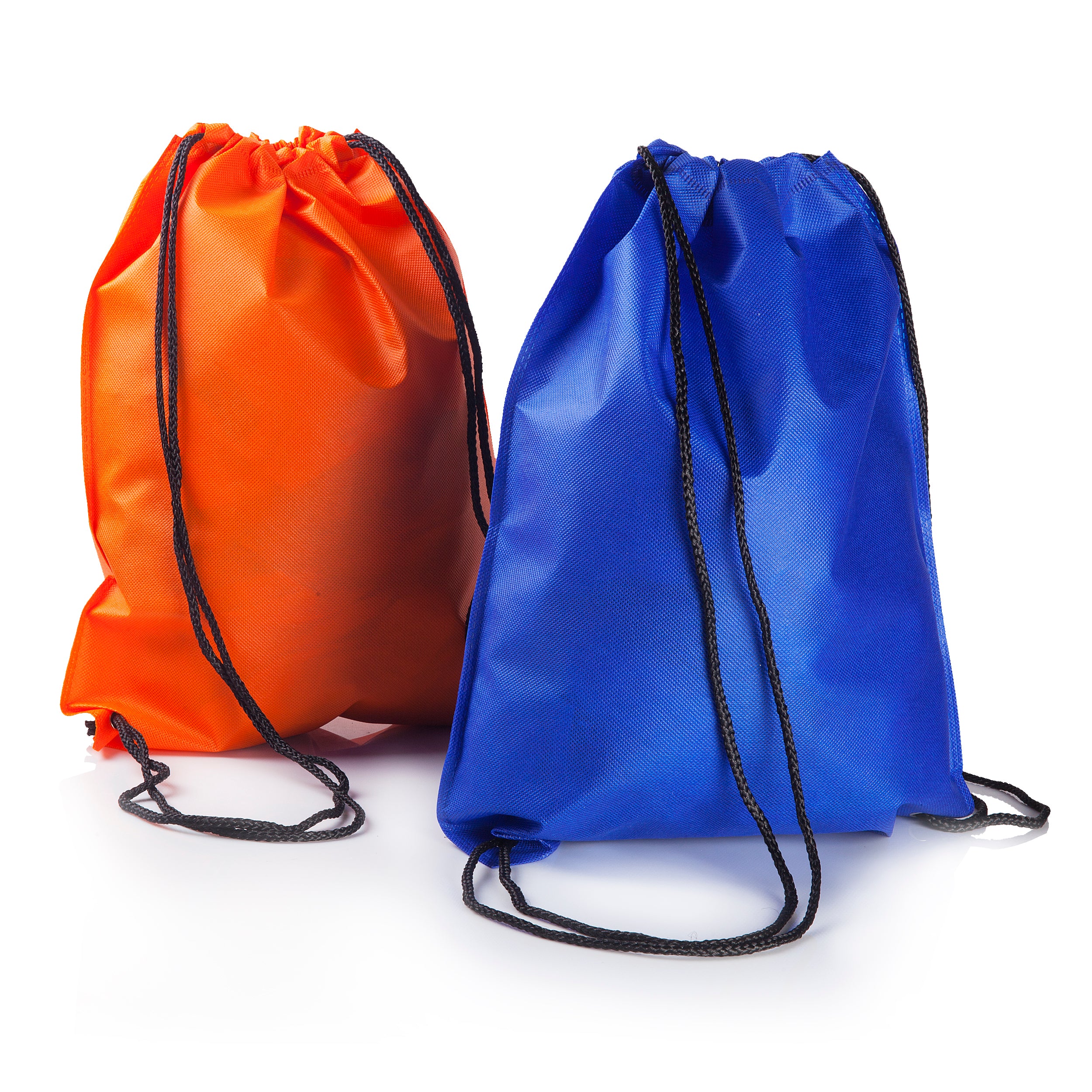 Drawstring Bags - Nylon Water-Resistant Multi-Color (10 Pack)