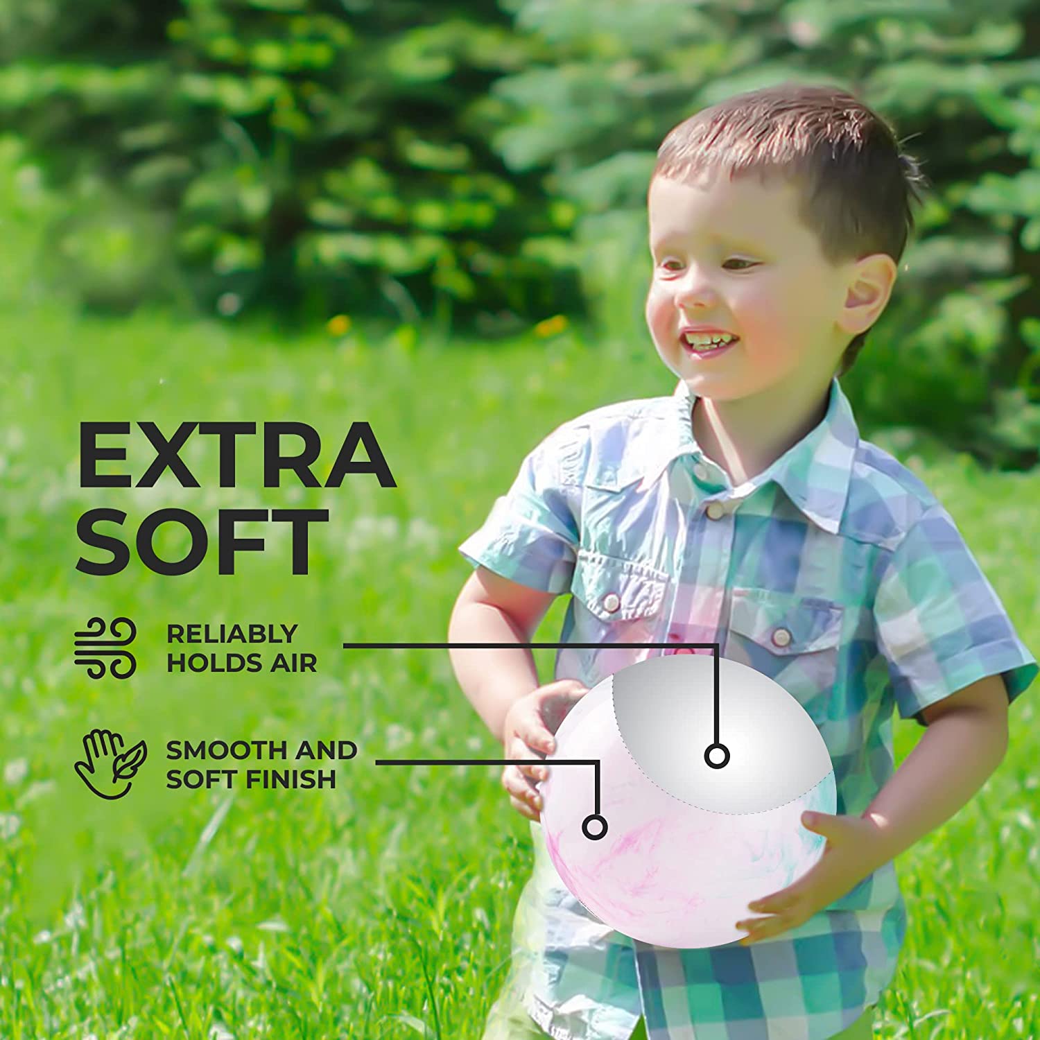 Super Light Play Balls 9" (10 Pack) - Bouncing Soft Balls Ages 2-6 - $0.99 Each