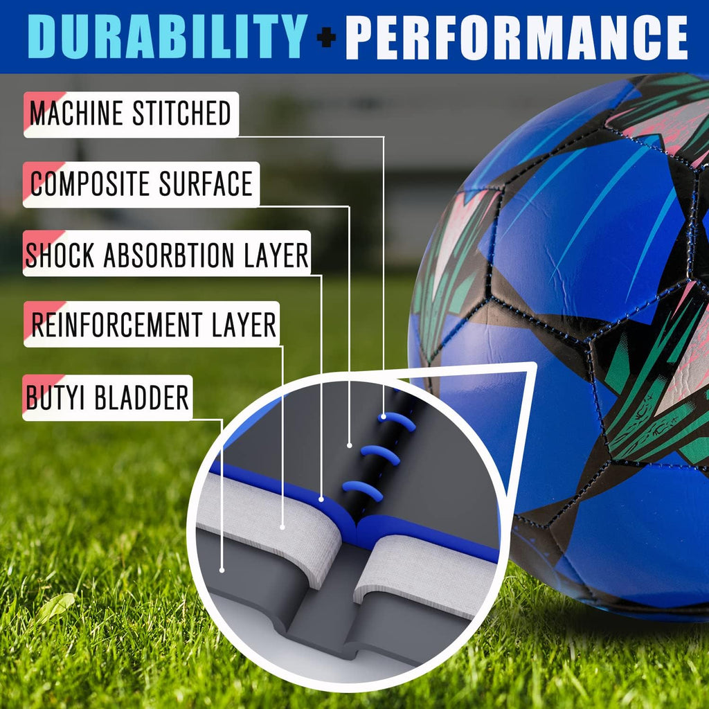 2026 New & Improved - Western Star Soccer WOW Bundle (10 Pack) - Ball, Pump & Needle - Shoebox Favorite - Size 4 & 5 - $5.49 Each