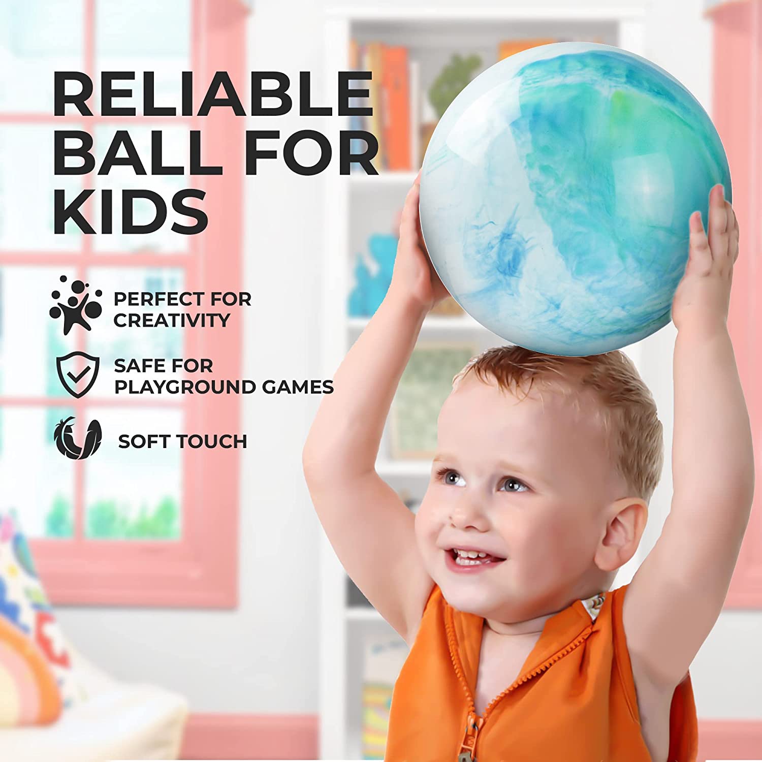 Super Light Play Balls 9" (10 Pack) - Bouncing Soft Balls Ages 2-6 - $0.99 Each